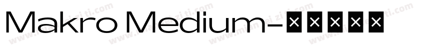 Makro Medium字体转换